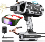 K&auml;si keevitusmasin 220V IGBT Inverter ARC Portable Welding Machine - 6 voolu reguleerimine, 2,5-3,2 mm elektroodide jaoks, remondiks, professionaalsete keevitusprojektide jaoks (koos kaitseprillidega)