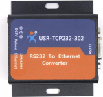 USR-TCP232-302 Pisikeste m&otilde;&otilde;tmetega seeriaviisiline RS232 Ethernet TCP IP serverimoodulisse Ethernet konverter, mis toetab DHCP/DNS-i