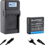 Blumax aku &uuml;hildub Panasonic DMW-BLG10 E [1000mAh] + kiirlaadija DMW-BLG10E / DMW-BLE9 E jaoks Lumix DMC-GF6 GX7 III GX85 DC-TZ202 G110W