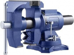 VEVOR raskeveokate 165mm l&otilde;ugade laius 125mm maksimaalne l&otilde;ugade avanemine Mitmeotstarbeline ductile iron Vice koos anviliga 360&deg; p&ouml;&ouml;rlev baaspea 75mm projektsioon 24.98kN kinnitusj&otilde;ud