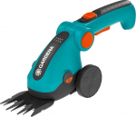 Gardena ComfortCut Li juhtmeta muruk&auml;&auml;ride komplekt, muruservak&auml;&auml;rid ja teleskoopvarras ratastega, nurgaga mugav k&auml;epide LED-ekraaniga, teravahetus ilma t&ouml;&ouml;riistadeta (9889-20)