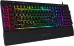 Redragon K512 Shiva US Layout Membraan m&auml;nguklaviatuur, RGB valgustus, programmeeritavad G-klahvid, multimeedia juhtnupud, integreeritud randmetugi, QWERTY paigutus