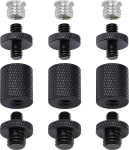 12 tk 1/4 tolli 3/8 tolli valgusaluse adapter, statiivikruvi adapteri konverter DSLR kaamera statiivile, &otilde;lavarrega, v&auml;lklambi valgusaluse, kaamera puuri, LED-paneeli, GoPro statiivihoidiku Avatar jaoks