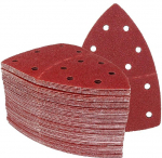 Sandpaper Hook and Loop Triangle Sanding Pa, Pack of 10, Self-Adhesive Sandpaper, Triangle, 11 Holes, Delta Sander, Hook Sandpaper Disc, Sanding Tools for Polishing, Grit 40-2000 (180