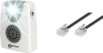 Geemarc CL11Geemarc CL11 akustiline telefonik&otilde;ne n&auml;idik koos v&auml;lklambiga & Goobay 50318 modulaarne &uuml;henduskaabel, telefonikaabel, RJ11 pistik (6P4C) RJ11 pistikule (6P4C), must, 6 m