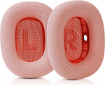 K&otilde;rvapadjad Apple AirPods Max'ile, asendusnahast k&otilde;rvapadjad, higikindlad k&otilde;rvapadjad magnetiga, valgenahk ja m&auml;luvaht (roosa)