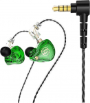FEDAI DX2 In-Ear Monitor k&otilde;rvaklapid, IEM HiFi Wired In-Ear k&otilde;rvaklapid k&otilde;rvaklapid 1DD-ga, immersiivne bassiheli lauljatele, muusikutele, laval, trummaritele kiriku jooksmiseks (ilma mikrofonita, roheline)