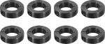 sourcing map 8 St&uuml;ck einteilige Klemmmanschette, 3,8 cm Bohrung, einteiliger Klemmkragen, 4,8 cm Au&szlig;endurchmesser, 1,27 cm Dicke, schwarzes Oxidstahl-Set, Schraubverschluss-Kragenklemme