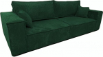 MargaretHadas24 Camel III Corner Sofa with Sleep Function Bed Box Sofa Couch 255 cm Living Room Sleeping Area 200 x 150 cm (Colour: Poso 14 - Green)