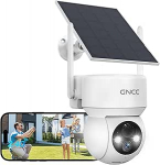 GNCC p&auml;ikesevalve kaamera v&auml;ljas aku, 1080P v&auml;ljas WLAN kaamera j&auml;lgimine v&auml;rvilise &ouml;&ouml;vaatega, PIR liikumisandur, 360 &deg; PTZ, kahesuunaline heli, 2,4 GHz WLAN