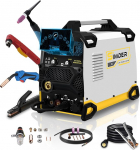 SSIMDER MIG Welder 200A Plasma Cutter Combo 10 in 1 Multiprocess Welding Machine Pulse MIG / Gas MIG Flux Core HF TIG Stick Cut alumiiniumi keevitusmasin kodus DIY Outdoor