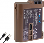 Blumax aku &uuml;hildub Nikon EN-EL15c | - 2400mAh -| EN-EL15b EN-EL15a EN-EL15 - USB Type-C laadimisport - NTC andur ja V1 korpus Z8 Z6 Z7 II Zf jaoks.