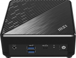 MSI Cubi N ADL S-080DE Mini PC, Intel N200 protsessor, 4GB DDR4, 128GB M.2 SSD, USB 3.2 Gen 2 Type C (DP Alternate), HDMI 2.1, DP 1.4, Bluetooth 5, ventilaatorita, Dual LAN, Windows 11 Pro, VESA
