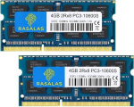 Rasalas 8GB komplekt (2x4GB) PC3-10600 DDR3 1333 MHz SODIMM m&auml;lu uuendamine AMD Intel s&uuml;learvutile, MacBook Pro, iMac, Mac Mini jaoks