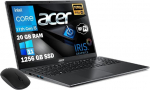 Acer Extensa EX215-54-5055, protsessor i5-1135G7 4 tuuma, RAM 20GB SSD 1256GB, 15,6-tolline FHD IPS, Intel Iris Xe graafika, Windows 11 Pro, kasutusvalmis, GAR. Itaalia hiir TASUTA