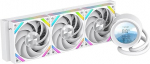 SAMA Q60 360 mm AIO-CPU-Fl&uuml;ssigkeitsk&uuml;hler, 2,8 Zoll LCD-Display, leise FDB-PWM-L&uuml;fter, Hochleistungspumpe, kompatibel mit Intel LGA 1700/1851/1200/115X/2011/1366 und AMD AM5/AM4 - Wei&szlig;
