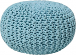 Beliani Trendy Conrad Ottomani helesinisest puuvillast 40 x 25 cm