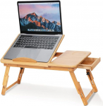 S&uuml;learvuti voodi laud, 1 tk reguleeritav bambusest riiul &uuml;hiselamu voodi Lap Desk kaks lille raamatute lugemisalust voodi diivanile 50&times;30&times;20cm