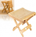 Tissting Folding Stool, kaasaskantav kokkupandav du&scaron;itooli, bambusist iste, vannituba, kokkupandav tool, 45 x 35 x 40 cm vannituppa, aeda, r&otilde;dule, spaa'sse.