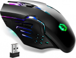 EMPIRE GAMING - RF903 juhtmeta m&auml;nguhiir 2.4GHz juhtmeta laetav - LED taustavalgustus RGB - ergonoomiline - 4800 DPI 500Hz - PS4,PS5,XboxOne/Seeria,PC ja Mac - must