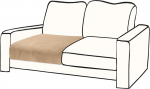 BT.WA Diivanipadja kate Velvet 1 tk Stretch tugitool Cover Eraldi diivan Slipcover m&ouml;&ouml;bli kaitsja (1 istuja v&otilde;i diivan seljatugi, Camel)