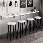 An der Wand montierter Klapptisch f&uuml;r Milk Tea Shop & Bar. Klappbarer Esstisch aus Holz. Ideal f&uuml;r die K&uuml;che. Langer und schmaler Klapptisch
