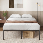 Zinus Van Bed 160 x 190 cm - 41 cm k&otilde;rge voodiraam voodi all hoiuga - metallist platvormvoodi - must