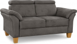 Cavadore Ammerland 2-kohaline diivan / 2-kohaline diivan maakodu stiilis vedrustusega + reguleeritavad peatuged / 156 x 84 x 93 cm / Suede Look Hall