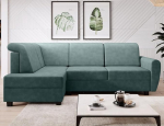 Milo L-kujuline nurgadiivan Mint - 235 x 90 x 157 cm - voodikastiga ja magamisfunktsiooniga diivan - nurgadiivan hoiuruumiga - vasakpoolne - Soro 34 kangas