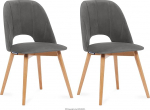 Konsimo Tino 2 s&ouml;&ouml;gitooli komplekt - Modernsed puidust toolid 86 x 48 x 44 cm - k&ouml;&ouml;gitoolid - s&ouml;&ouml;gituba, k&ouml;&ouml;k, elutuba - universaalsed s&ouml;&ouml;gitoolid pehme polstriga - hall