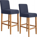 Stretch Bar Stool Covers Set 6 4 2, eemaldatavad Pub Stool Covers, pestav, korduvkasutatav, Bar Stool Protective Slipcovers for Kitchen (KKriegsmarine, komplekt 6)