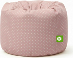 Bean Lazy suur roosa polka Dot Bean Bag koos t&auml;idisega