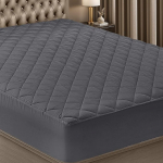 Utopia Bedding Tepitud madratsi pealiskate (King Size, Hall) - elastne madratsikaitse - madratsikatte veniv kuni 16" s&uuml;gavune masinpesu madratsi pealiskate
