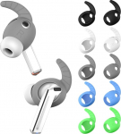 K&otilde;rvaklappide katted Samsung Galaxy Buds 3 Pro, Sport k&otilde;rvaklapid Silikoonist libisemiskindlad kriimustusvastased Galaxy Buds Pro 3 k&otilde;rvaklappide tarvikud (must, valge, hall, kuldne sinine, heleroheline) 5 paari