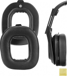 Geekria QuickFit asendusk&otilde;rvaklapid Astro A50 Gen 4 k&otilde;rvaklappidele k&otilde;rvaklapid k&otilde;rvakomplektide k&otilde;rvapadjad k&otilde;rvakuppide remonditarvikud (must)