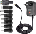 30 W universaalne toiteallikas, 3 V 4,5 V 5 V 6 V 7,5 V 9 V 12 V AC / DC adapter l&uuml;litatav toiteallikas laste elektriautole LED ribaruuter BT k&otilde;lar CCTV kaamerad TV box 5 V USB 8 eemaldatavat pistikutega