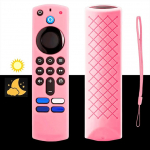 Silikon-Fernbedienungsabdeckung, Ersatz f&uuml;r Smart HD Streaming 3. Generation, 4K-Fernbedienung, rutschfest, waschbar, Schutzh&uuml;lle mit Umh&auml;ngeband