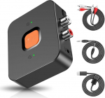 Bluetooth 6.0 audioadapter, 3.5mm AUX Bluetooth vastuv&otilde;tja Stereoanlage, Lautsprecher, AV-vastuv&otilde;tja, Projektor, Handy & Tablet jaoks