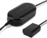 subtel&reg; toiteallikas AC-FZ100 Sony Alpha 7 IV, 7C, 7S II, 7R III, Alpha 9, Alpha 6600 kaamerale, videokaamerale Ca. 3 m + aku Dummy DC Coupler toiteadapter toitekaabel DC Coupler