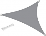 Sun Shade Sail veekindel UV-blokeeritud p&auml;ikesevarju purje markiis v&auml;litingimustes (3,6 x 3,6 x 3,6m, hall)