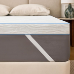 Topper 160 x 200 cm, k&otilde;rgus 3-7,5 cm, Memory Foam & Cold Foam madratsitopper, &Ouml;ko-Tex sertifitseeritud, eemaldatav kate, libisemisvastane, antiallergiline, vaikne ja hingav.