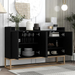 Madal laud s&ouml;&ouml;gituppa, must, 120 x 30 x 80 cm, S&ouml;&ouml;gilaud, k&ouml;&ouml;k, 120 cm, elutuba, hoiustamine, S&ouml;&ouml;gilaud, k&ouml;&ouml;k, must, S&ouml;&ouml;gilaud, k&ouml;&ouml;k, madal
