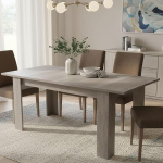 Dmora pikendatav s&ouml;&ouml;gilaud, pikendatav konsool, kaasaegne laud pikendusega, 160 / 220 x 88 x 88 cm, tamme v&auml;rvi