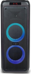 Metronic 477182 Kaasaskantav Bluetooth-k&otilde;lar V&otilde;imas 600W Party XL LED tuled USB MicroSD 2 sisendit Micro AUX-IN Kaugjuhtimispult Kaasaskantav k&auml;epide Micro Kaasas must
