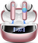 Nerunsa Kabellose Kopfh&ouml;rer Bluetooth 2026, In Ear Ohrh&ouml;rer mit 50 Std Spielzeit, ENC Noise Cancelling Mics, wasserdicht, LED-Anzeige - ideal als Bluetooth Kopfh&ouml;rer f&uuml;r Sport und Alltag