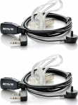 Retevis raadio peakomplekt 2 Pin &uuml;hildub Walkie Talkie JUCJET RT24 RT668 RT27 RT24V RT617 RT86 Baofeng UV-5R Plus BF-888S BF-88E Kenwood turvak&otilde;rvaklapid k&otilde;rvaklapid (pakend 1)