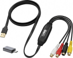 USB 2.0 Audio Video Grabber Converter Video Recording Card VHS Digitaliseerimine Konverteerib VHS VCR Mini DV digitaalseks PC TV Tape Player Camcorder &uuml;hildub Mac OS v&otilde;i Windows 7/8.1/10/11