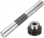 QUARKZMAN 1045 Stahl Schneckenradsatz 20T 1.25 Modul 1:20 &Uuml;bersetzungsverh&auml;ltnis Rechtslauf Antriebsgetriebe Rad Reduziergetriebeteil (Zahnrad-8mm Bohrung 28 mm Au&szlig;endurchmesser Stange 24mm)