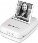 AgfaPhoto Realipix Pocket P must/valge termoprinter lastele koos l&otilde;busa rakendusega maalimiseks ja kritseldamiseks, normaalne, ARKMPW