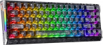 ATTACK SHARK R68 HE 8000Hz Carbon Fibre Rapid Trigger Gaming Keyboard, 0,005 mm RT t&auml;psus, 60% RGB Wired Hall Effect Magnetic Keyboard, Snap Tap, CNC alumiinium, Carbon Black